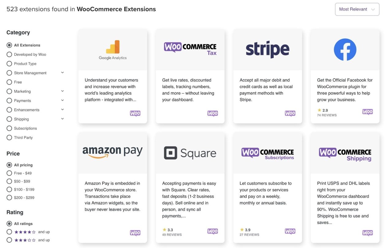 WooCommerce Extensions