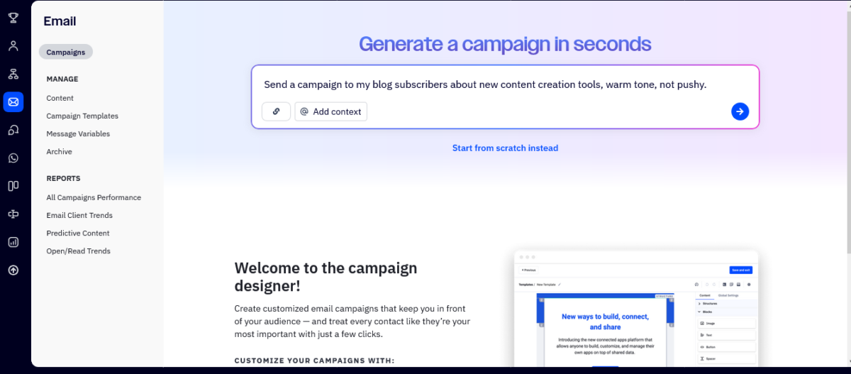 ActiveCampaign Campaign Builder