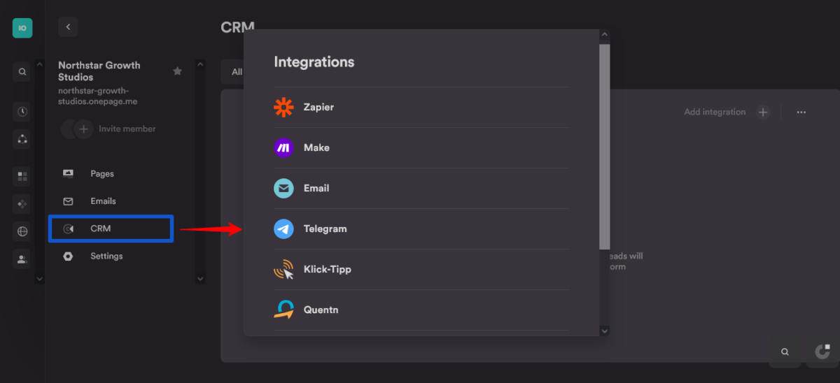 Onepage CRM